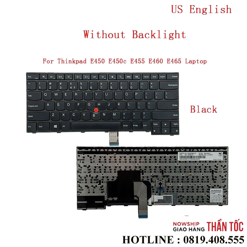 Bàn Phím Laptop Lenovo E450 E455 E450c E460 E465 W450