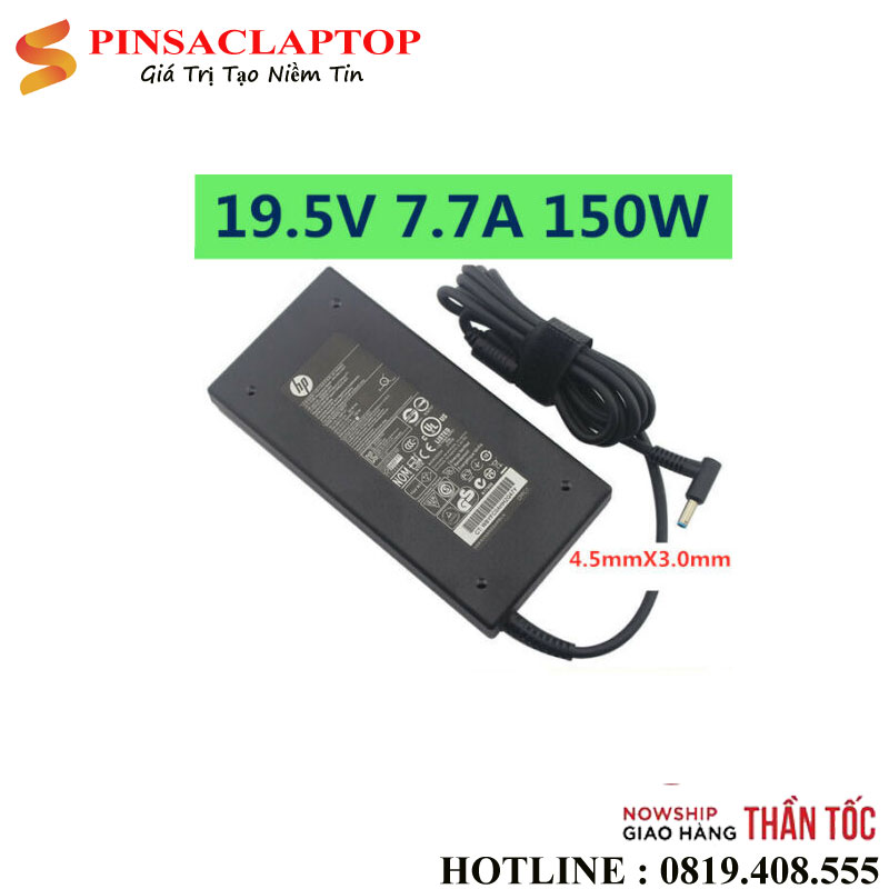 Adapter-Sac-HP-150W-Slim-Kim-Xanh Adapter Sac HP 150W Slim Kim Xanh