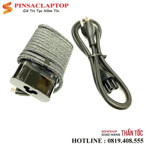 Sạc Adapter Laptop HP Chromebook X360 14 11 12 Series 1 Adapter Sac HP Type C 65W oval Day Du