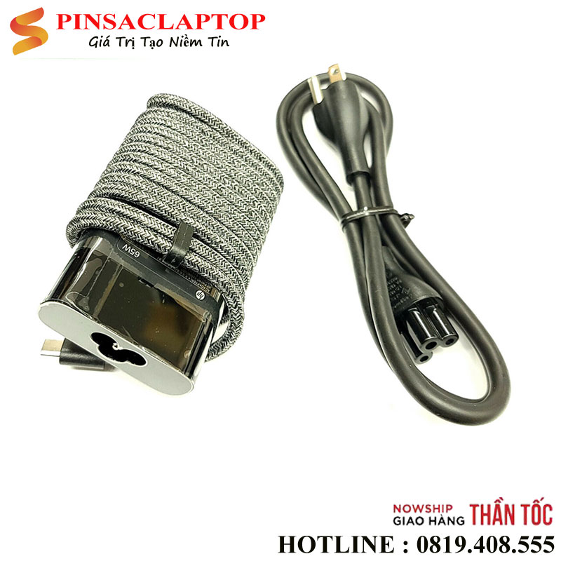 Adapter-Sac-HP-Type-C-65W-oval-Day-Du Adapter Sac HP Type C 65W oval Day Du