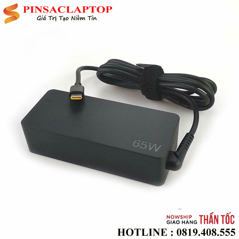 Adapter-Sac-Laptop-Lenovo-Type-C-65W-Chư-Nhat Adapter Sac Laptop Lenovo Type C 65W Chu Nhat