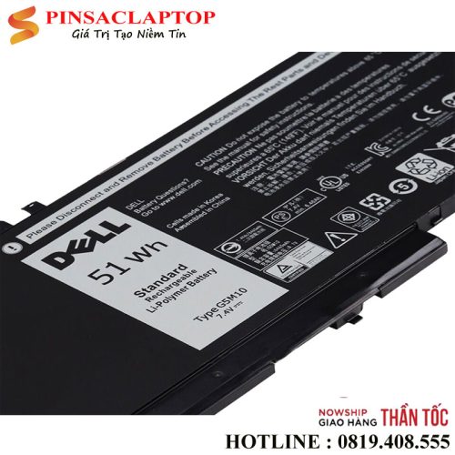 Pin Laptop Dell Latitude E5470 E5450 E5550 E5570 G5M10 51Wh 1 Battery Pin dell Latitude E5470 51Wh