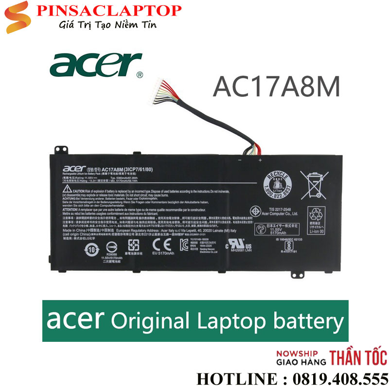 Pin-Acer-AC17A8M Pin Acer AC17A8M