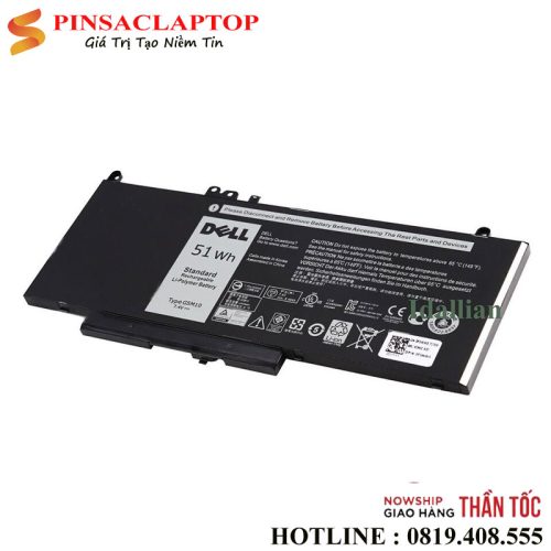 Pin Laptop Dell Latitude E5470 E5450 E5550 E5570 G5M10 51Wh 3 Pin Battery dell Latitude G5M10