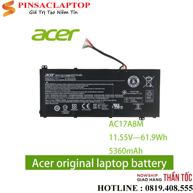 Pin-Laptop-Acer-AC17A8M Pin Laptop Acer AC17A8M