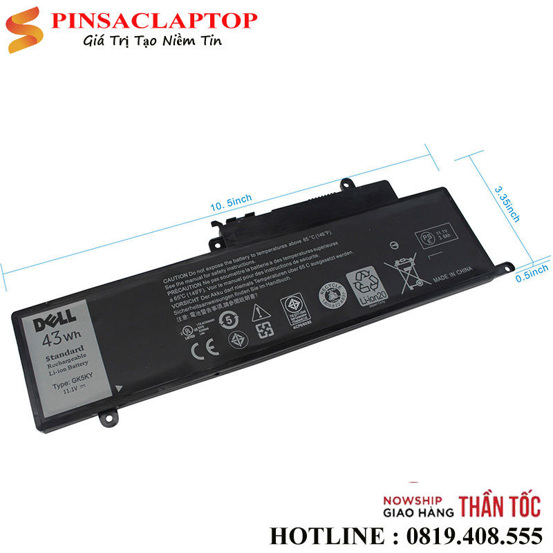Pin-Laptop-Dell-Inspiron-11-3000-3147-3153-15-7000-7558-P55F-P55F001-GK5KY-0GK5KY-CK5KY Pin Laptop Dell Inspiron 11 3000 3147 3153 15 7000 7558 P55F P55F001 GK5KY 0GK5KY CK5KY