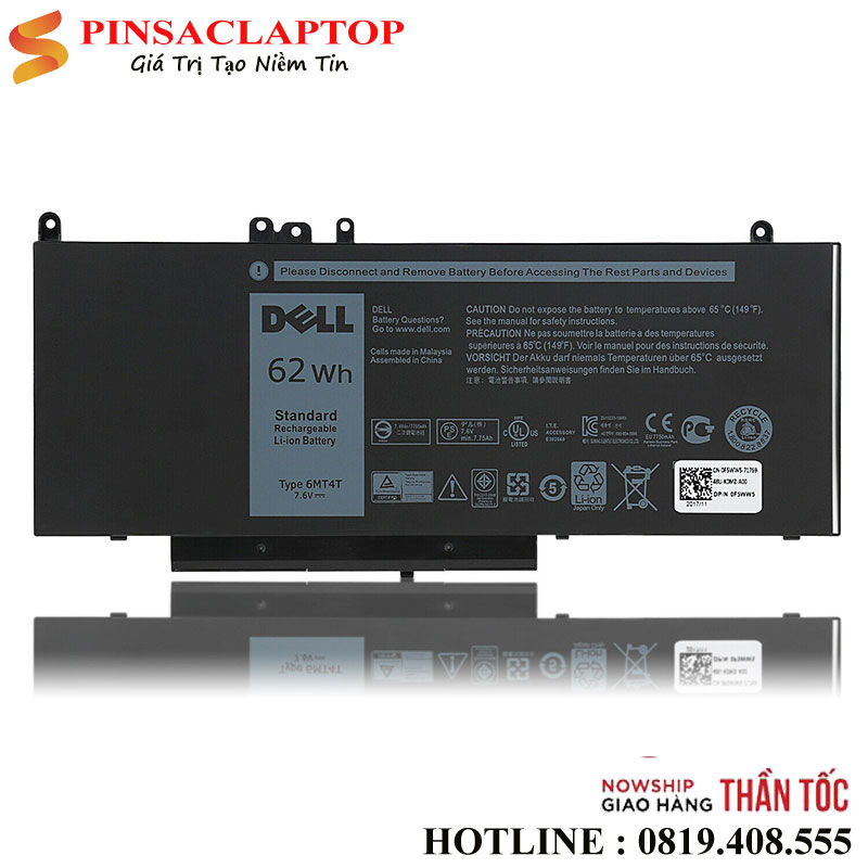 Pin-Laptop-Dell-Latitude-E5270-E5570-6MT4T Pin Laptop Dell Latitude E5270 E5570 6MT4T