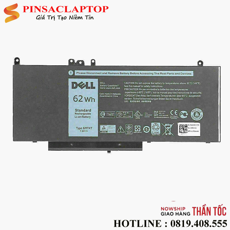 Pin-Laptop-Dell-Latitude-E5470-E5570-6MT4T Pin Laptop Dell Latitude E5470 E5570 6MT4T