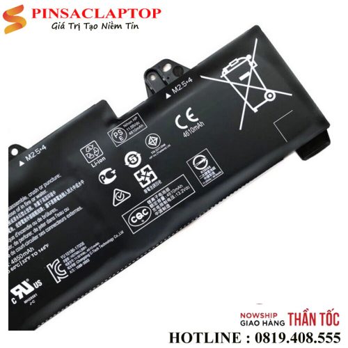 Pin Battery Laptop HP EliteBook 755 850 G5 ZBook 15u HSTNN-DB8K 2 Pin Laptop HP 850 G5