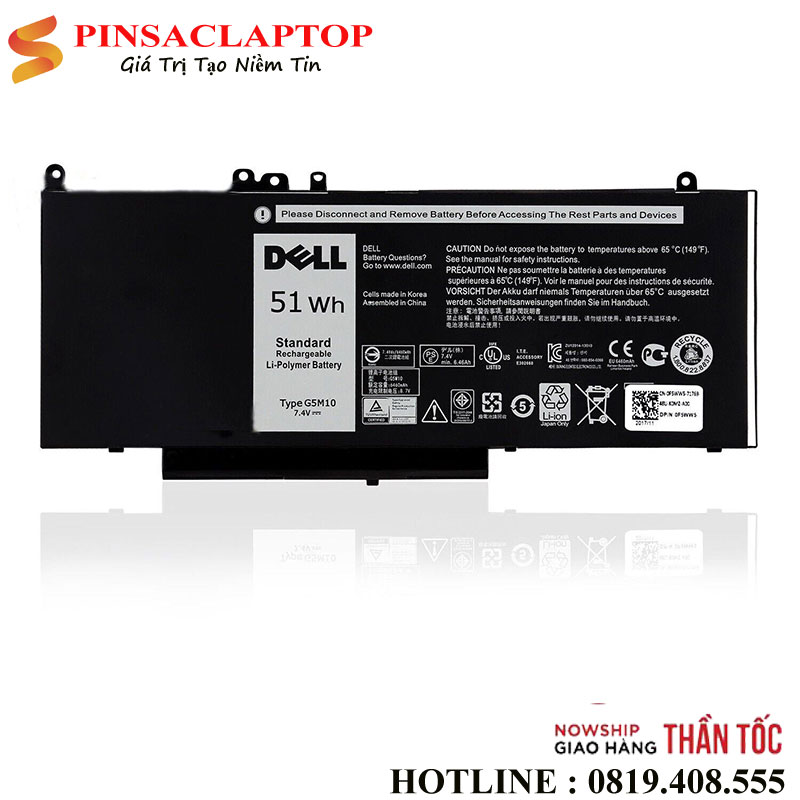 Pin-dell-Latitude-G5M10 Pin dell Latitude G5M10