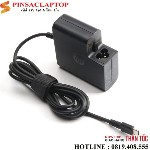 Sac Adapter Laptop Dung Cho HP Oval Vuong Type C 45W 65W