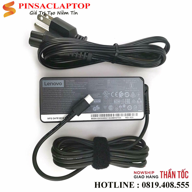 Sac-Adapter-Laptop-Lenovo-Type-C-65W-Chư-Nhat Sac Adapter Laptop Lenovo Type C 65W Chu Nhat