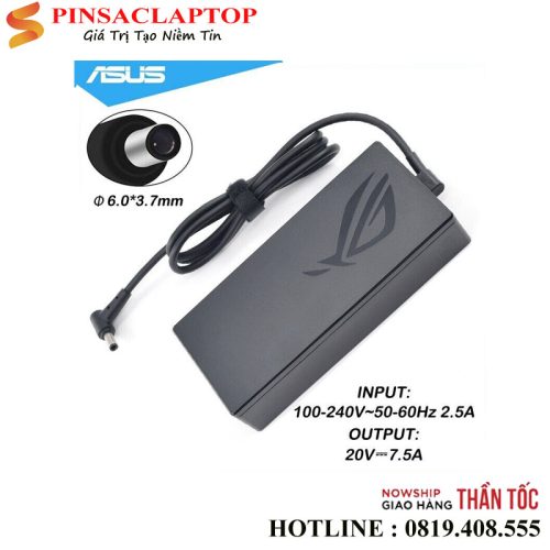 Sạc Adapter Laptop Asus TUF Gaming FX705GD 7 Sac Asus 20V 7.5A 150W Chan 6
