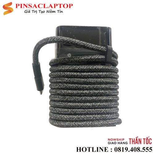 Sạc Adapter Laptop HP Chromebook X360 14 11 12 Series 4 Sac HP Type C 65W oval Day Du